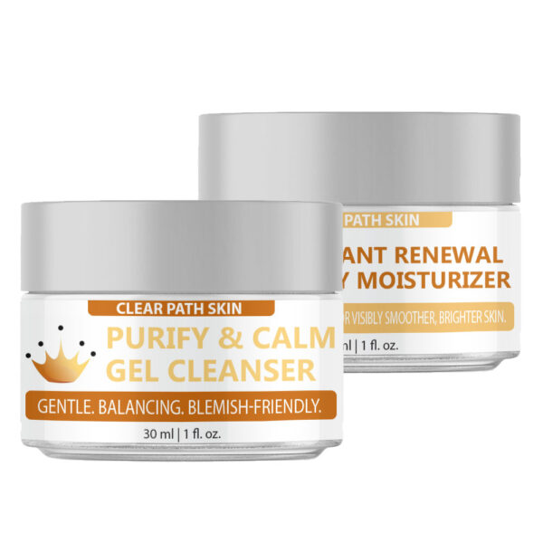 Radiant Duo: Cleanse + Hydrate Skincare Set x6 of both products